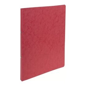 Ringbuch Manila, für DIN A4, 2-Ring 15mm, Rücken: 20 mm, 335g/qm Colorspan-Karton, rot