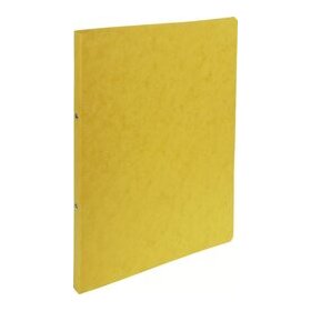 Ringbuch Manila, für DIN A4, 2-Ring 15mm, Rücken: 20 mm, 335g/qm Colorspan-Karton, gelb