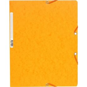 Eckenspannmappe für DIN A4 ohne Klappen, Fassungsvermögen: 250 Blatt, 320 x 240 mm, gelb