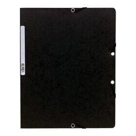 Eckenspannmappe für DIN A4 ohne Klappen, Fassungsvermögen: 250 Blatt, 320 x 240 mm, schwarz