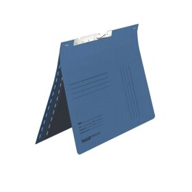 Pendelhefter DIN A4, kaufmännische Heftung, Schlitzstanzung, 320g/qm Manila-RC-Karton, blau