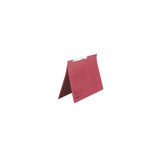 Pendelhefter DIN A4, kaufmännische Heftung, Schlitzstanzung, 320g/qm Manila-RC-Karton, rot