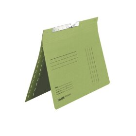 Pendelhefter DIN A4, kaufmännische Heftung, Schlitzstanzung, 320g/qm Manila-RC-Karton, grün