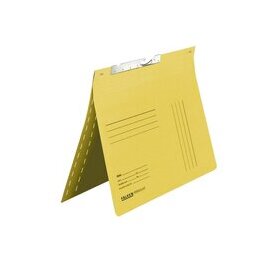 Pendelhefter DIN A4, kaufmännische Heftung, Schlitzstanzung, 320g/qm Manila-RC-Karton, gelb