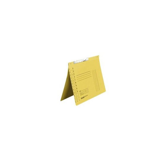 Pendelhefter DIN A4, Behördenheftung, Schlitzstanzung, 320g/qm Manila-RC-Karton, gelb