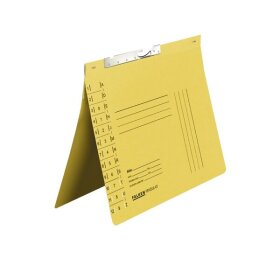 Pendelhefter DIN A4, Behördenheftung, Schlitzstanzung, 320g/qm Manila-RC-Karton, gelb