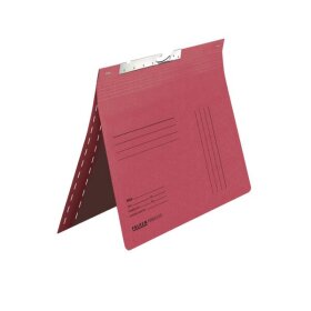 Pendelhefter DIN A4, Zweifalz für kaufmännische- und Behördenheftung, Schlitzstanzung, 320g/qm Manila-RC-Karton, rot