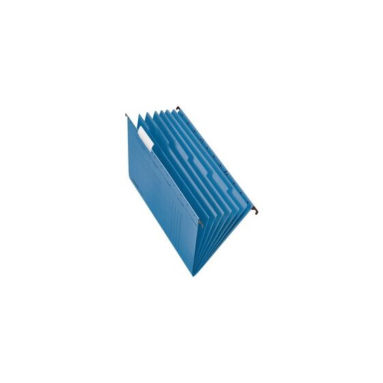 Projekt-/Personalmappe UniReg DIN A4, 230g/qm Kraftkarton, 6 Trennblätter, seitlich offen, blau