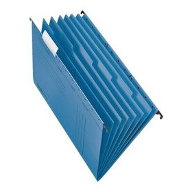 Projekt-/Personalmappe UniReg DIN A4, 230g/qm Kraftkarton, 6 Trennblätter, seitlich offen, blau