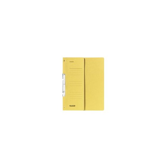 Einhakhefter DIN A4, halber Vorderdeckel, Behördenheftung, 250g/qm Manila-Karton, gelb