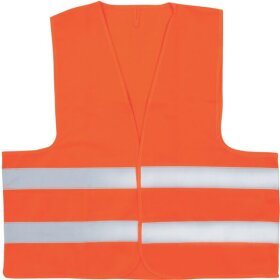 Warnweste, Einheitsgröße, orange, Polyester bei 40°C waschbar (max. 25x)
