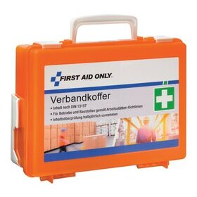 Verbandkoffer für Betriebe und Baustellen nach DIN 13157, orange