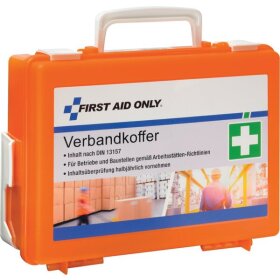 Verbandkoffer für Betriebe und Baustellen nach DIN 13157, orange