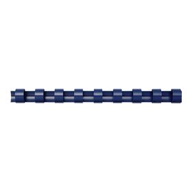 Plastikbinderücken 6 mm, für 2 - 25 Blatt, blau, US-Teilung 21 Ringe, 1 Pack = 100 Stück