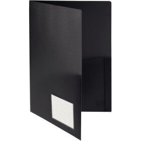 Broschüren-Mappe für DIN A4, schwarz, 305 x 225 x 0 mm (HxBxT)