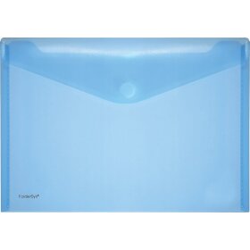 Sichttasche für Format DIN A4 quer, blau transparent, 235 x 335 x 0 mm (HxBxT)