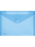 Sichttasche für Format DIN A5 quer, blau transparent, 180 x 253 x 0 mm (HxBxT