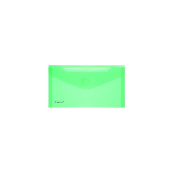 Sichttasche für Format LangDIN, grün transparent, 125 x 225 x 0 mm (HxBxT)
