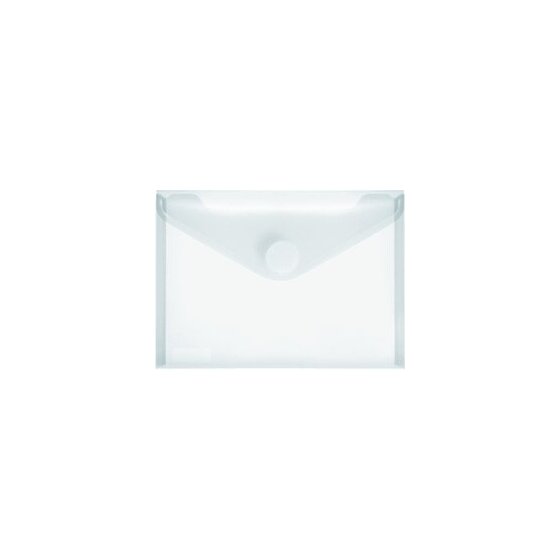 Sichttasche für Format DIN A6 quer, Klettverschluss, farblos matt transparent, 125 x 176 x 0 mm (HxBxT)
