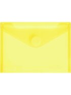 Sichttasche für Format DIN A6 quer, Klettverschluss, gelb transparent, 125 x 176 x 0 mm (HxBxT)