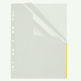Index Prospekthülle A4, gelb, transparent, PP-Folie,...