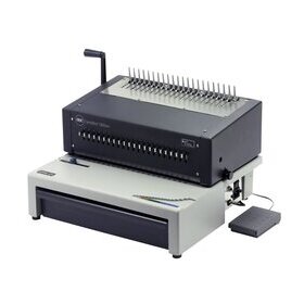 Spiralbindegerät CombBind C800Pro grau/schwarz, bindet 450 Blatt stanzt 20 Blatt