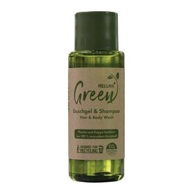 Green Duschgel & Shampoo, 30ml, in nachhaltiger Verpackung