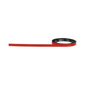 Magnetoflexband, 1000 x 5 mm, zuschneidbar, beschriftbar, rot
