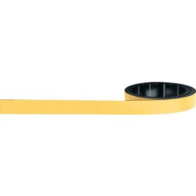 Magnetoflexband, 1000 x 10 mm, zuschneidbar, beschriftbar, gelb
