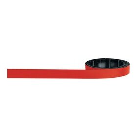 Magnetoflexband, 1000 x 10 mm, zuschneidbar, beschriftbar, rot