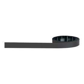 Magnetoflexband, 1000 x 10 mm, zuschneidbar, beschriftbar, schwarz