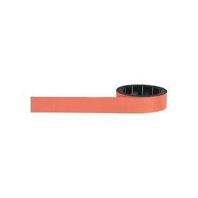 Magnetoflexband, 1000 x 15 mm, zuschneidbar, beschriftbar, orange