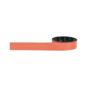 Magnetoflexband, 1000 x 15 mm, zuschneidbar, beschriftbar, orange