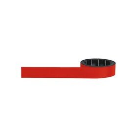 Magnetoflexband, 1000 x 15 mm, zuschneidbar, beschriftbar, rot