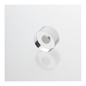 Magnetoplan Design-Magnet Neodym, Ø: 15mm, Höhe: 9mm, glasklar aus Acryl-Glas, Haftkraft: 1kg, Packung à 10 Stück