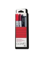 Layoutmarker Copic Ciao, Doodle Pack, rot, 4 Stück