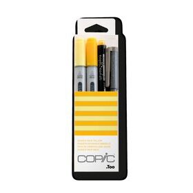 Layoutmarker Copic Ciao, Doodle Pack, gelb, 4 Stück