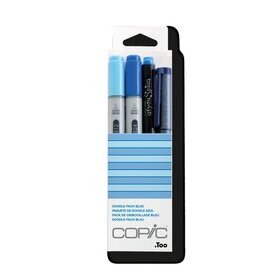 Layoutmarker Copic Ciao, Doodle Pack, blau, 4 Stück