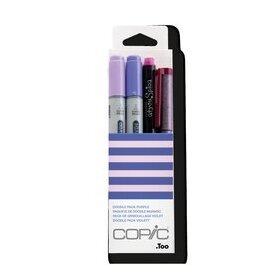 Layoutmarker Copic Ciao, Doodle Pack, violett, 4 Stück
