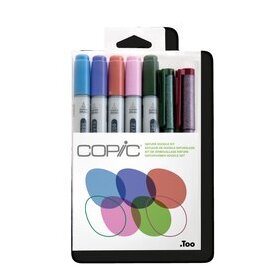 Layoutmarker Copic Ciao Nature, Doodle Kit, 7 Stück