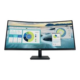 LCD/LED Monitor 21Y56AA, HP P34hcG4 WQHD-USB-C-Monitor mit Wölbung, schwarz, 86,36 cm (34 Zoll), 3.440 x 1.440 (WQHD)