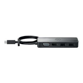 Adapter,  USB Travel Hub G2, für bis zu 75 W, schwarz