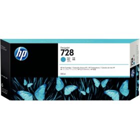 Tintenpatrone 728, für HP Drucker, 300 ml, cyan