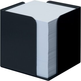 Zettelwürfel Re-Solution, schwarz, 100 % recyceltes Polypropylen, 95 x 95 x 95 mm (HxBxT)