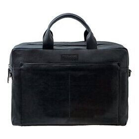 Businesstasche Nomad, Echtleder, schwarz, Außenmaße: ca. 30 x 42 x 13 cm