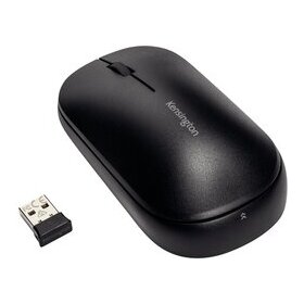Maus, klabellos, Bluetooth und Nano-USB-Empfänger, schwarz