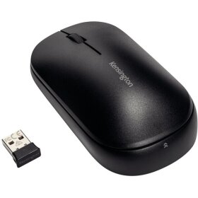 Maus, klabellos, Bluetooth und Nano-USB-Empfänger, schwarz
