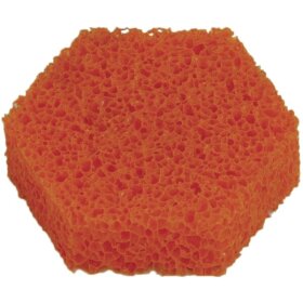Ersatzschwamm für Markenanfeuchter, aus Naturkautschuk, 85 mm, orange