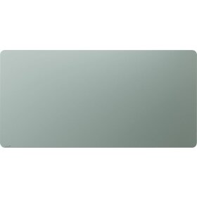 Glasboard, abgerundete Ecken, matte Oberfläche, 100 x 200 cm, Sage Green