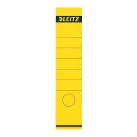 Rückenschild selbstklebend, lang/breit, gelb, Inhalt: 10 Stück, Maße: 61,5 x 285 mm